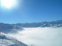 Wintersport in de Alpen